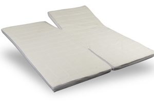 Latex H-split topmadras - 180x200 cm - 5 cm høj - Latex & naturlatex - Zen sleep topmadras til elevationsseng